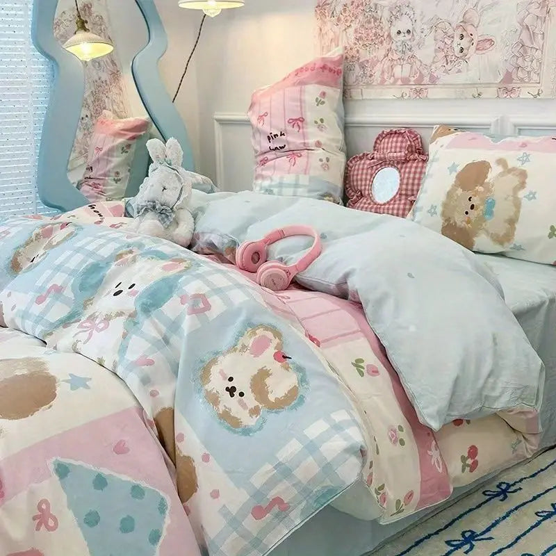 Pastel Dreams Kawaii Bedding Set