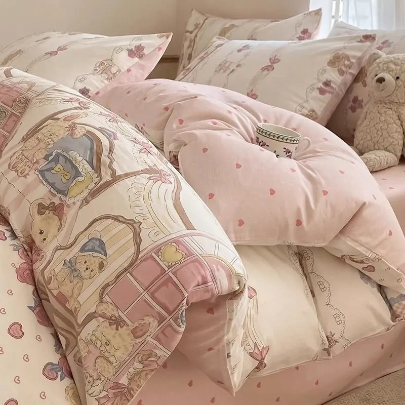 Pastel Dreams Kawaii Bedding Set