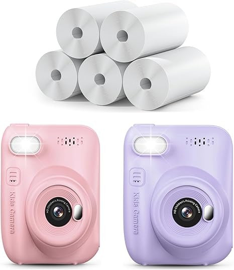 ABDL friendly kawaii instant print camera with stickers and colorful pens included