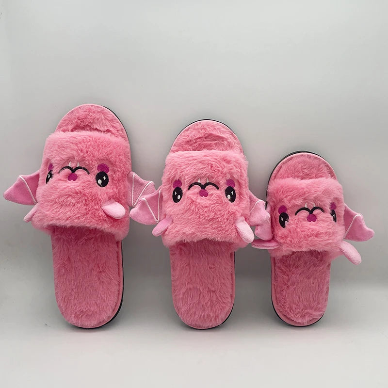 Baby Nocturne pink kawaii slippers for DDLG & ABDL pastel cute cozy fashion