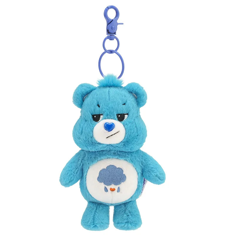 Blue Teddy Cloud Crew plush keychain featuring ultra-soft plush fabric