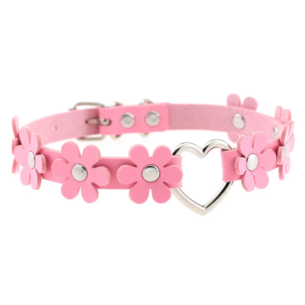 Cutie bubblegum pink choker, cutecore pastel kawaii fashion