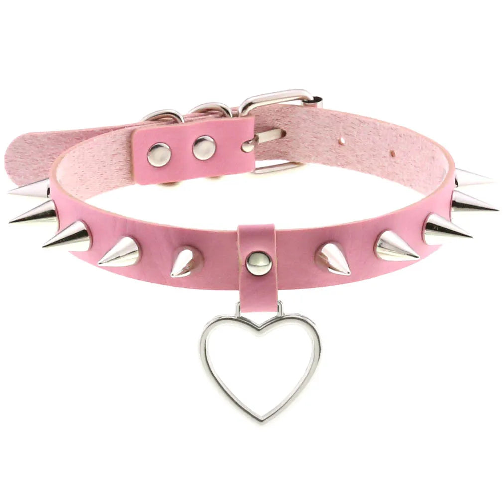 Fun charm bubblegum pink choker, playful kawaii style