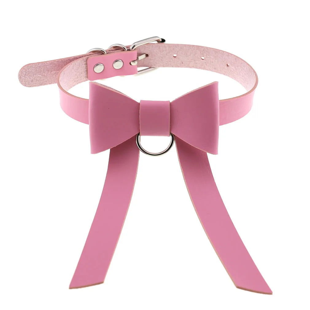 Kawaii pastel pink choker, cute accessory for DDLG fashion