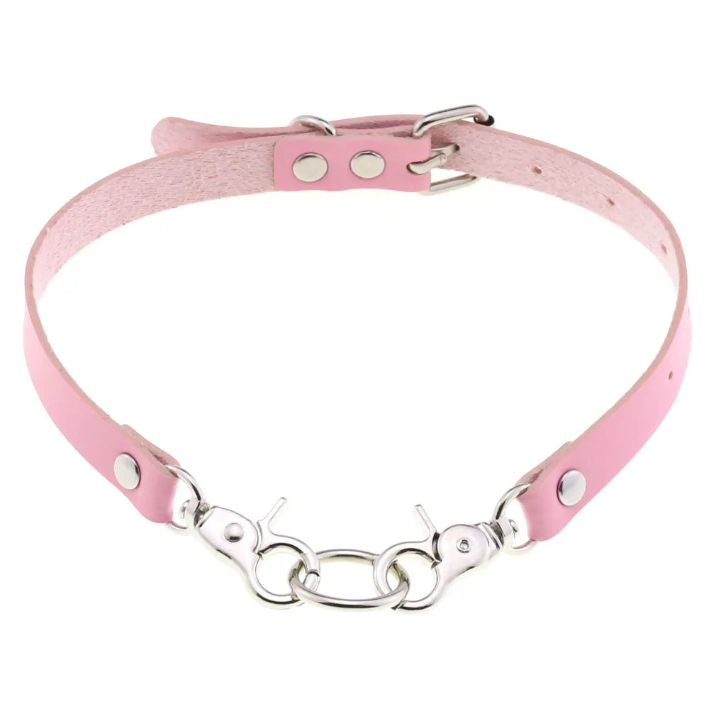 Lovely bow bubblegum pink choker, cute DDLG kawaii accessory