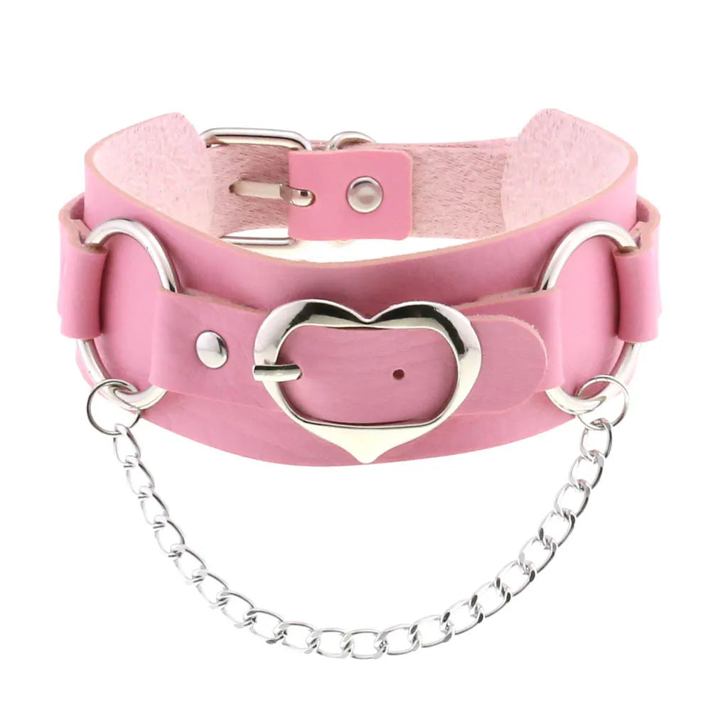 Bubblegum pink choker for standout kawaii fashion, DDLG cutecore style