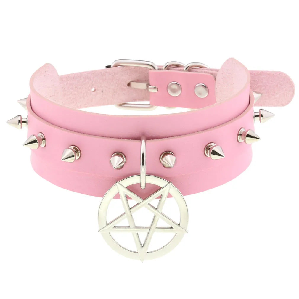 Pastel glimmer bubblegum pink choker, kawaii playful accessory