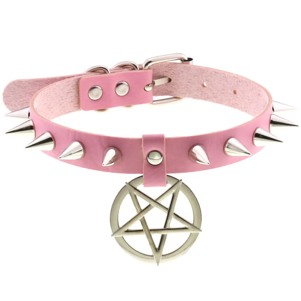 Playful pastel bubblegum pink choker, cutecore fashion accessory