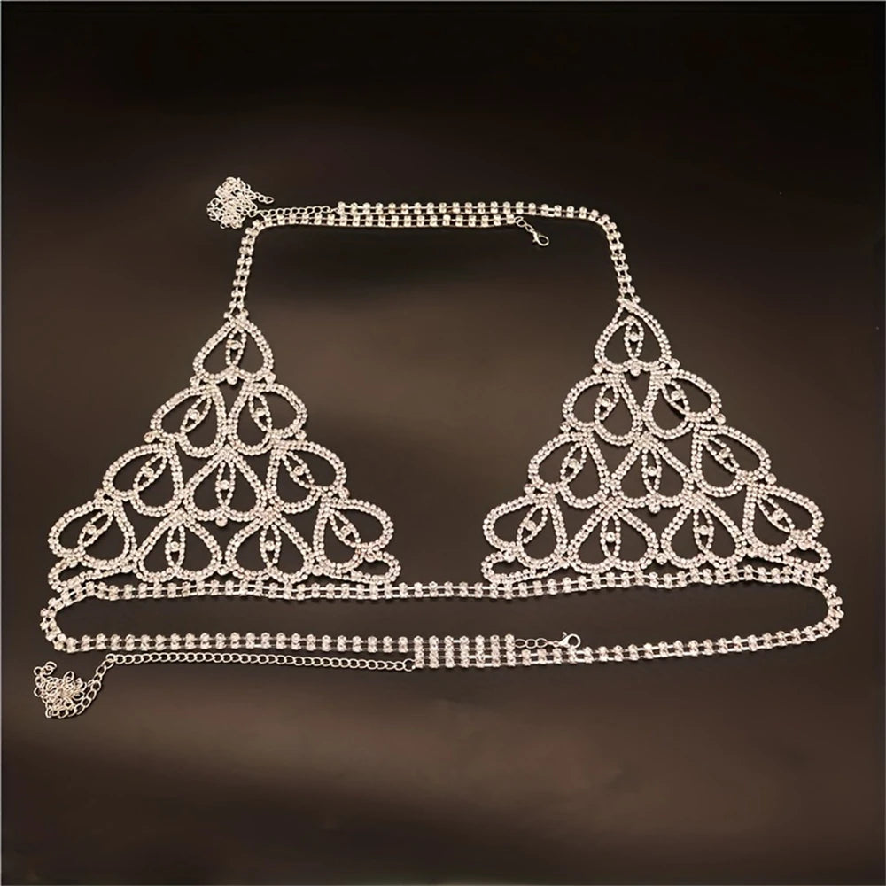 Crystal heart bra from Candy Heart Crystal Sparkle Set, sparkling and flirty, perfect for seductive party or cosplay looks