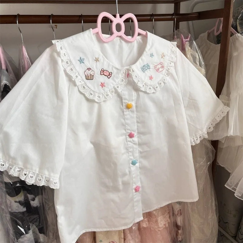 Candy Party babydoll blouse for babygirl and spoiled princess kawaii looks