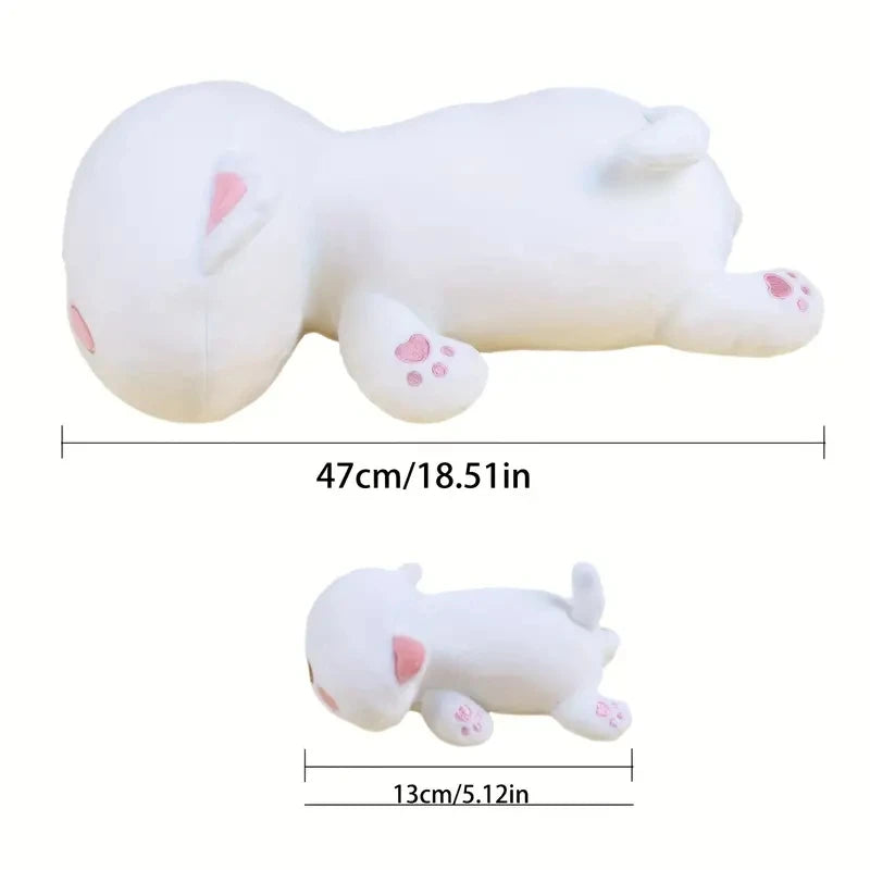 Soft plush family toy with mama cat and 4 kittens, 47cm cuddle plush for kawaii DDLG ABDL cutecore