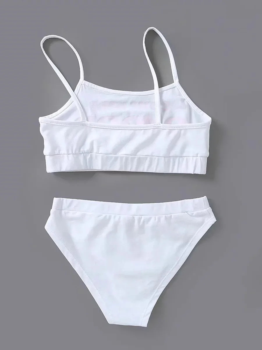 White Catch Me Daddy flirty set styled sassy and comfy for playful nights
