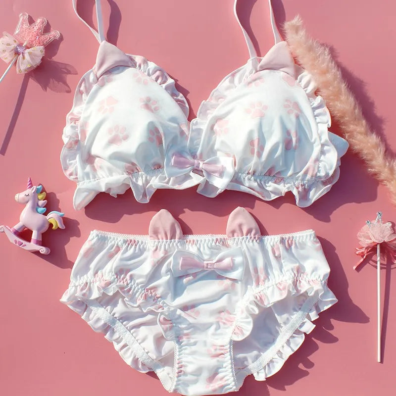 Lavender and blue Cloud Nine cutie set with soft fabric, cartoon clouds, and DDLG ABDL kawaii aesthetic