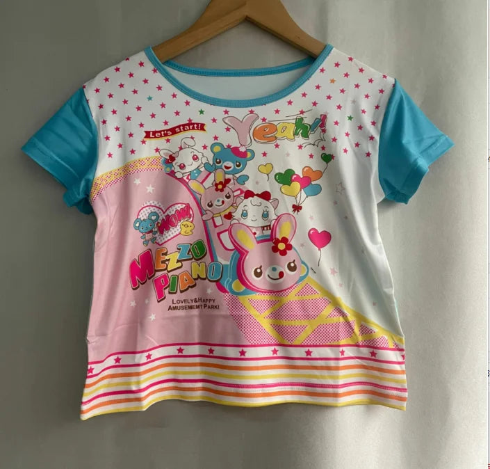 Colorful animal graphic casual tee for women, sizes S to XL, easy to style with jeans or skirts for fun occasions