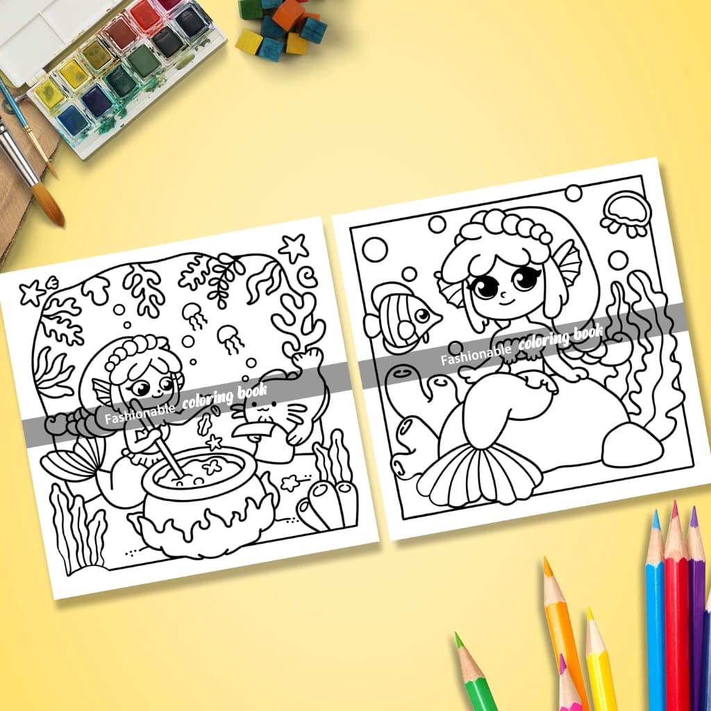 Cozy ocean coloring book Aqua Dream Escape, great for relaxing, creative playtime, and gifting thoughtful calm moments.