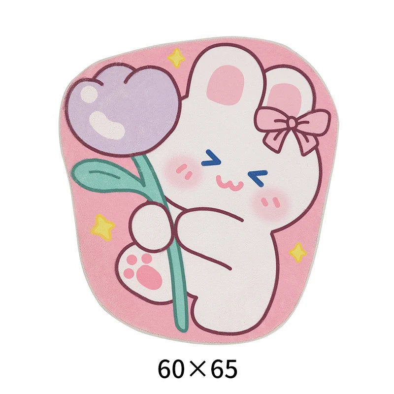 Cozy pastel rug perfect for ABDL or DDLG aesthetic room