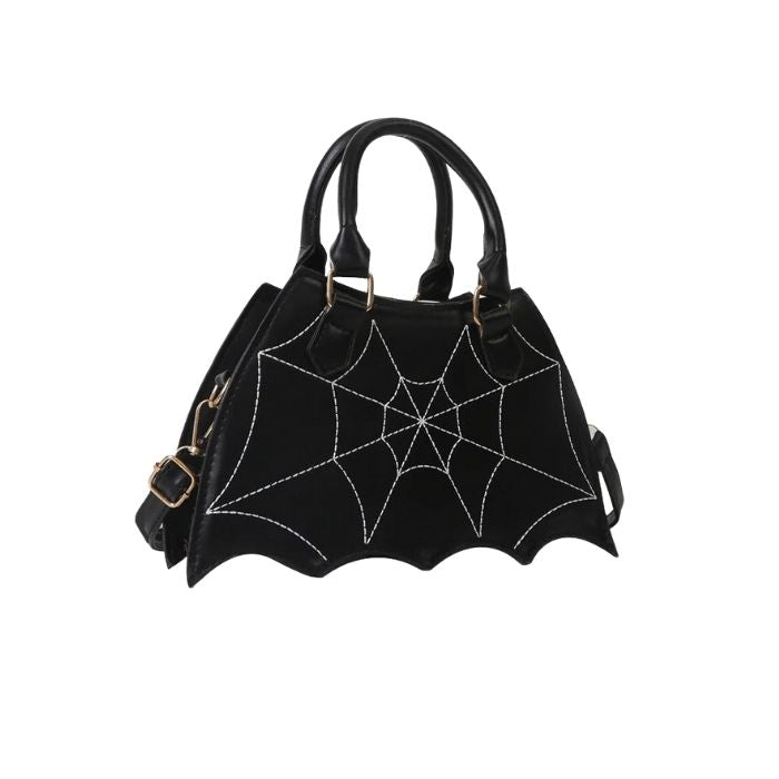 Pretty Little Spider Web Bag, kawaii baddie lolita style β spooky goth princess handbag with versatile crossbody design