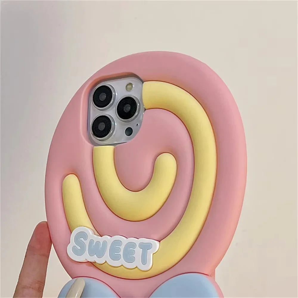 cutecore sweet lollipop phone case pastel tones ddlg abdl aesthetic phone cover