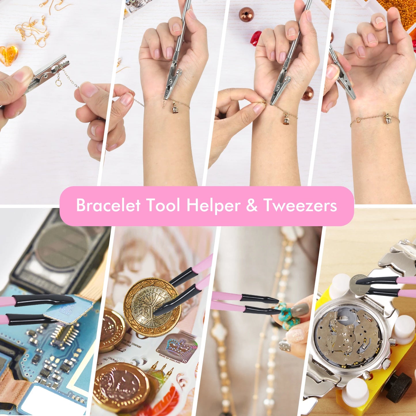 Size guide of Cutie Crafter pliers kit, designed for Littles and small hands