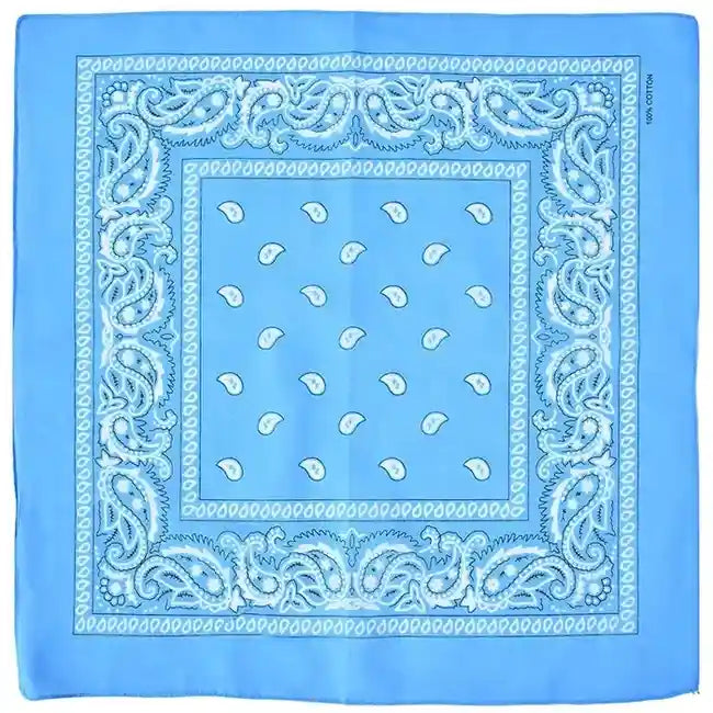 Daily Slay Baddie Bandana in azure blue, soft girl and DDLG accessory for styling