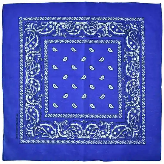Daily Slay Baddie Bandana in deep blue, cute kawaii accessory for soft girl, DDLG, and baddie outfits