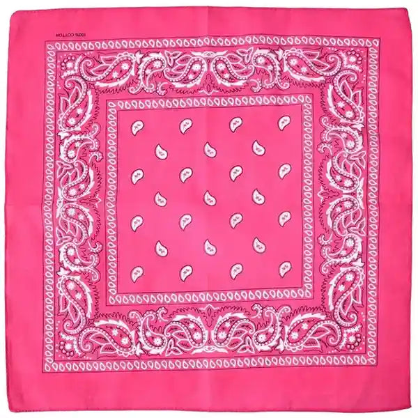 Daily Slay Baddie Bandana in hot pink, bold kawaii baddie accessory for daily style