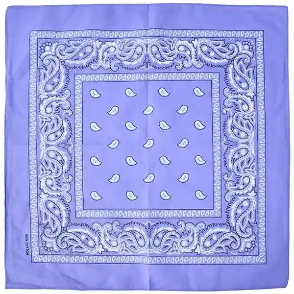 Daily Slay Baddie Bandana in light lilac, soft girl kawaii accessory for hair or bags