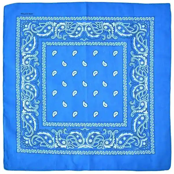Daily Slay Baddie Bandana in true blue, cute kawaii accessory for everyday outfits