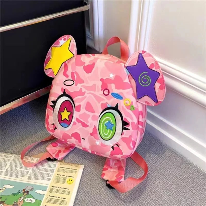 DDLG ABDL babycore pink camo backpack π― kawaii anime energy, adjustable straps, perfect for school, cons, or daily baddie looks π