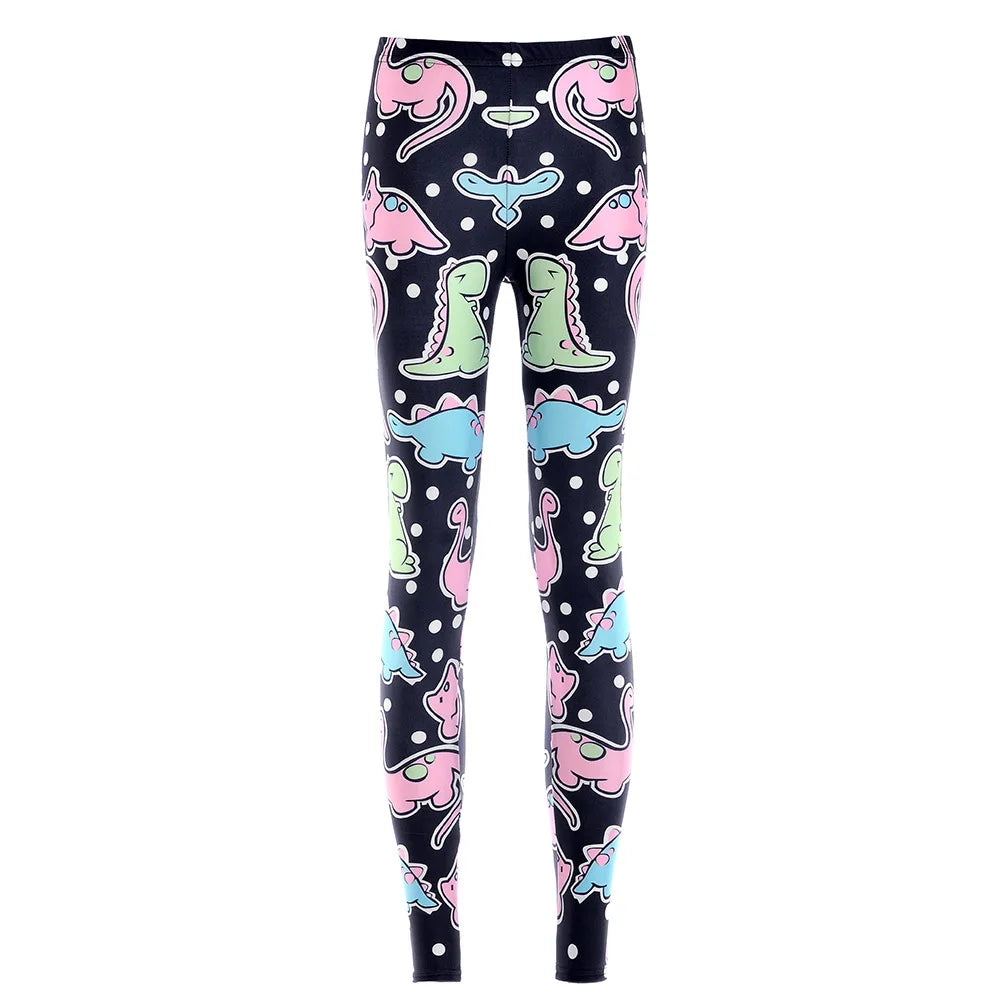 pastel dino dreamland leggings soft stretchy fabric ddlg abdl kawaii cutecore style