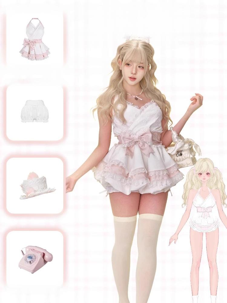 Flirty mini dress with dramatic side bow perfect for DDLG ABDL date nights and parties