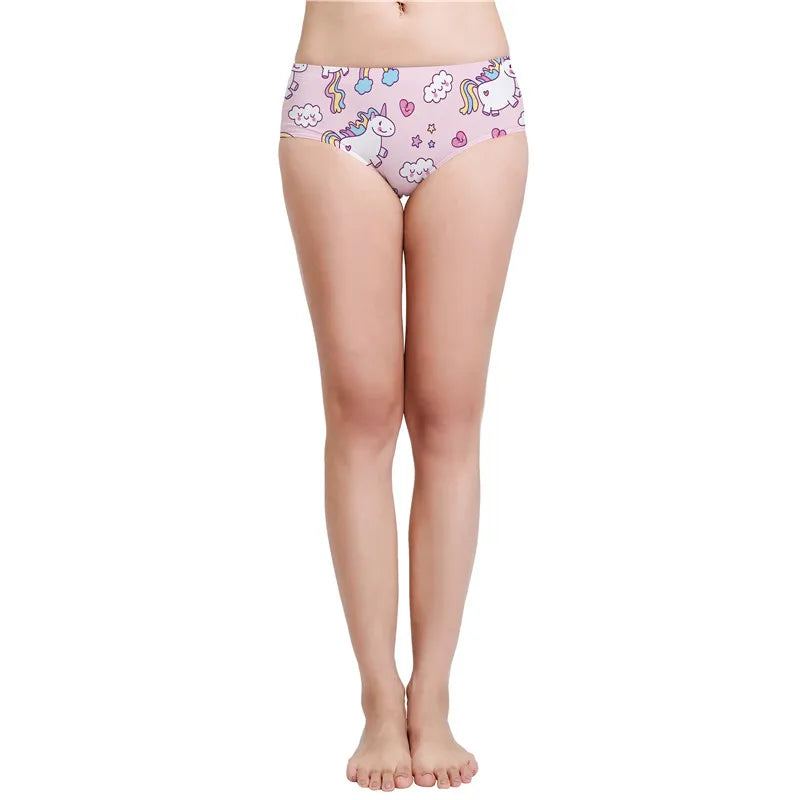 DDLG ABDL kawaii sleepover panties with pastel hearts, unicorns & clouds ππ