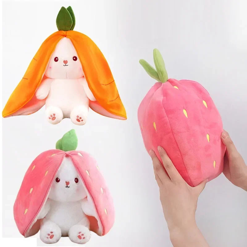 Zip & Snuggle Bunny Plush for DDLG & ABDL, ultra-soft kawaii bunny toy for cuddles