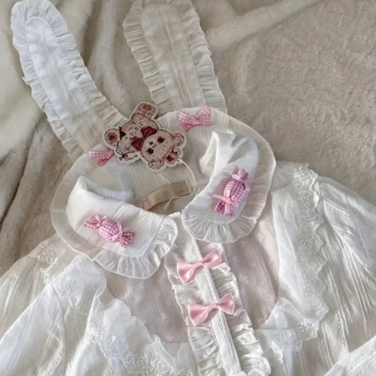 DDLG and ABDL Lolita dress in purple or black with kawaii ribbons, lace, and Halloween mischief details