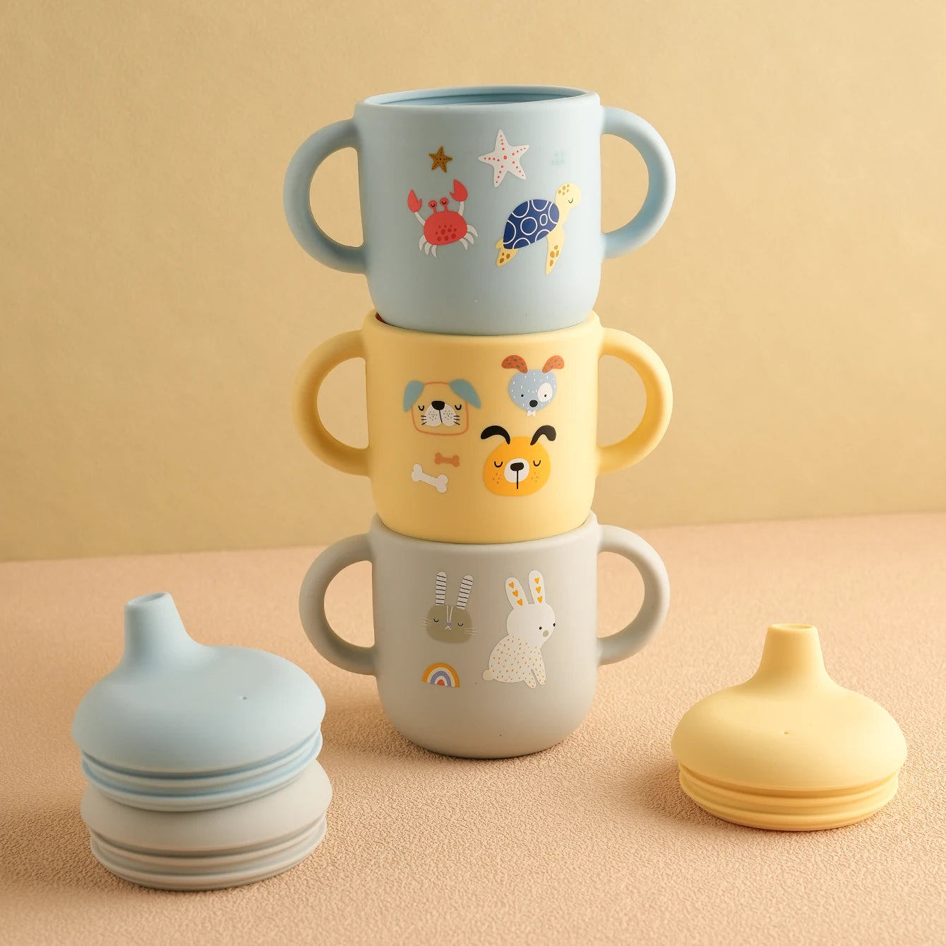 Durable pastel sippy bottle perfect for DDLG, ABDL, and cute babycore drink time