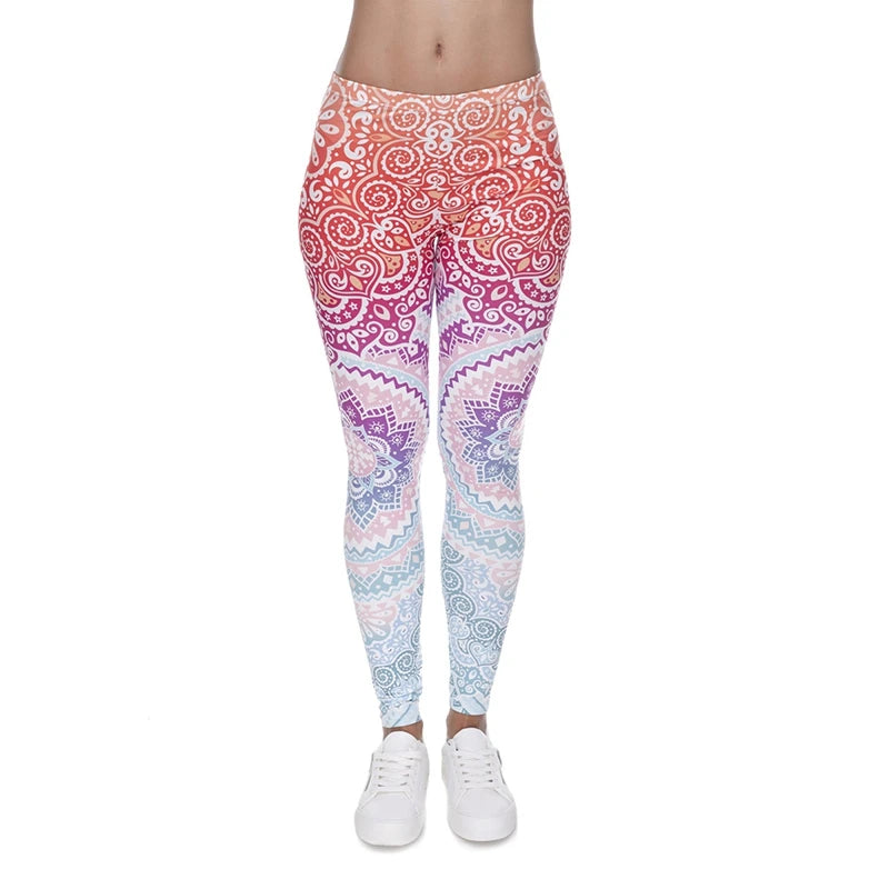 sacred angel mandala leggings cosmic gradient spiritual softcore ddlg abdl kawaii comfy