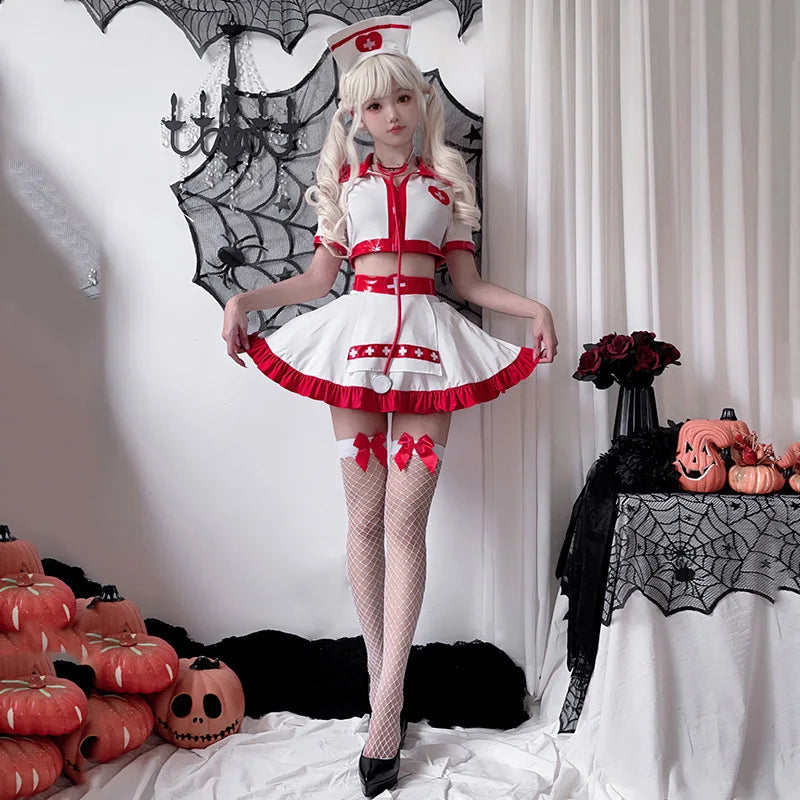 Dose of Desire Nurse Set, flirty DDLG/ABDL kawaii cutecore cosplay outfit for selfies and viral content