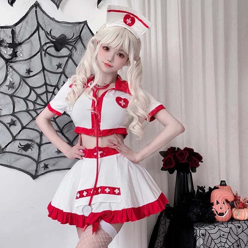Dose of Desire Nurse Set with flirty mini skirt, playful DDLG/ABDL cutecore kawaii roleplay outfit