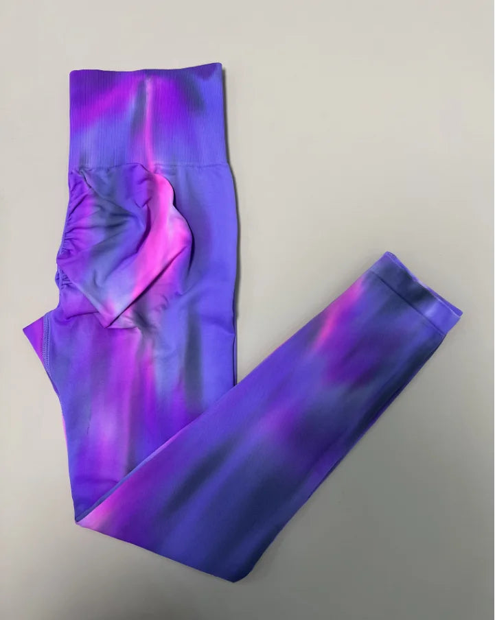 pastel purple dreamfade leggings soft stretchy fabric cutecore bratwear DDLG ABDL comfy fit