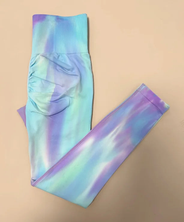 sky blue dreamfade leggings soft stretch fabric bratty DDLG ABDL kawaii cutecore comfy wear