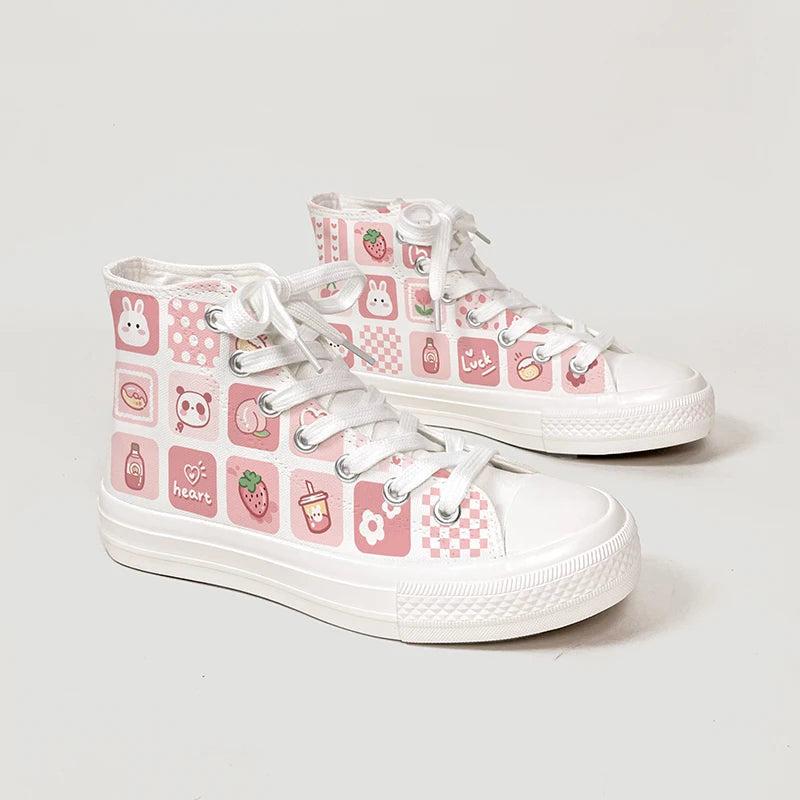 Dreamy Moodboard Sneakers with kawaii-inspired details for DDLG and ABDL fashion