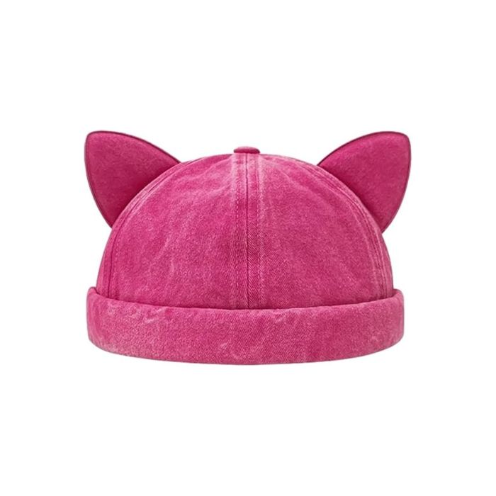Ears Up Cutie Hat in hot pink, adjustable kawaii hat for DDLG ABDL cutecore fashion