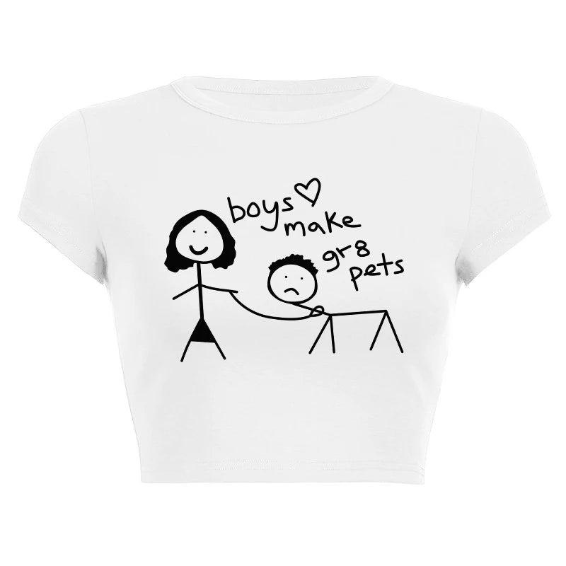 Empowering Badass Queen crop top in soft tee cut, designed for confident girls and streetwear lovers