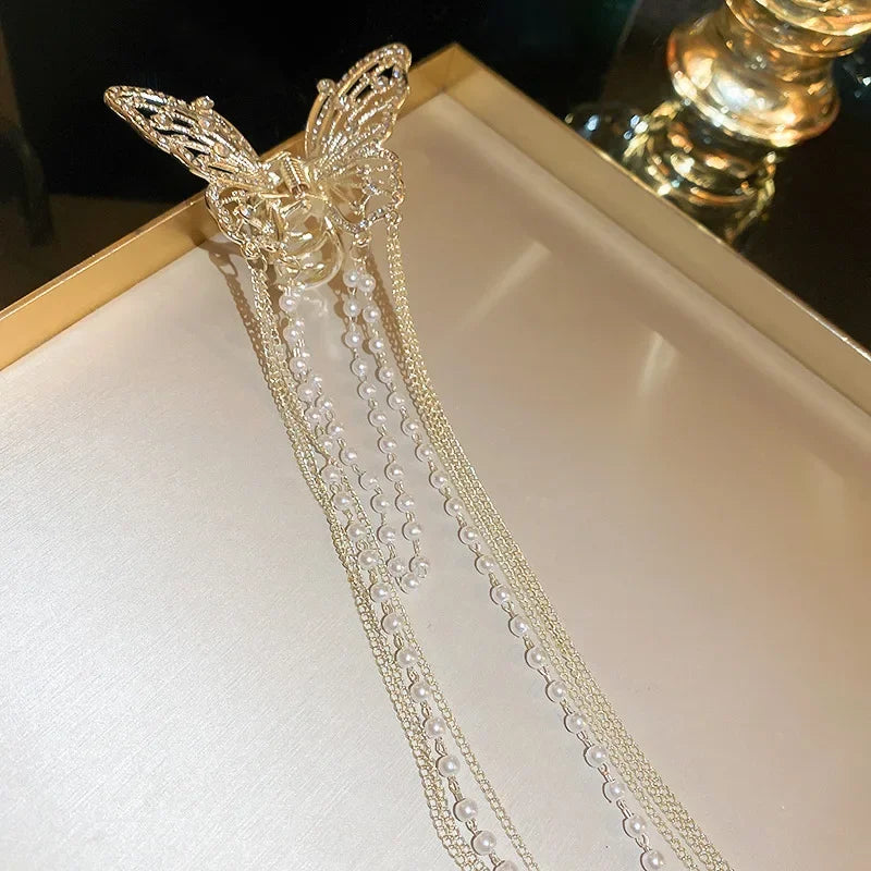 Ethereal butterfly hair accessory, soft 3D wings, perfect for fairycore, kawaii, and ABDL play outfits