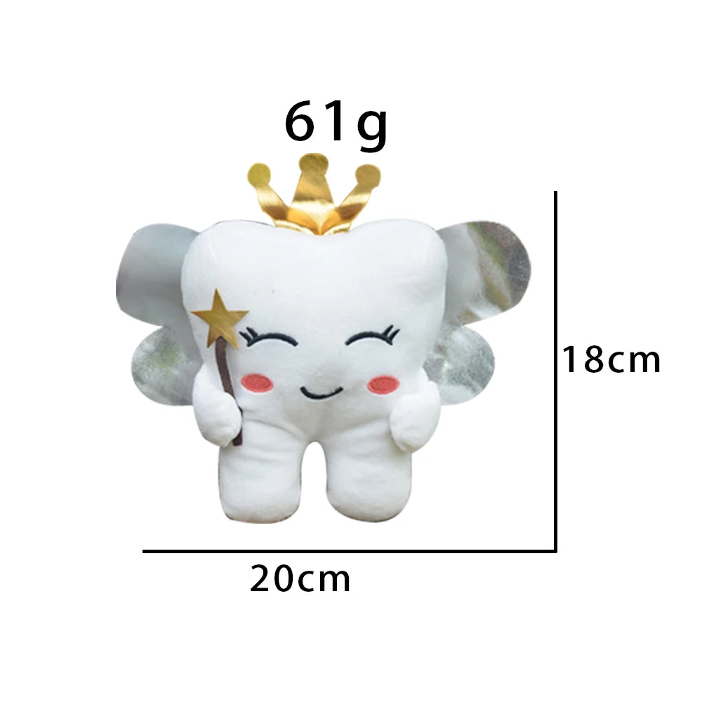 Fairy Dust Tooth cuddle plushie, ABDL DDLG kawaii fetish comfort toy for soft and soothing snuggles