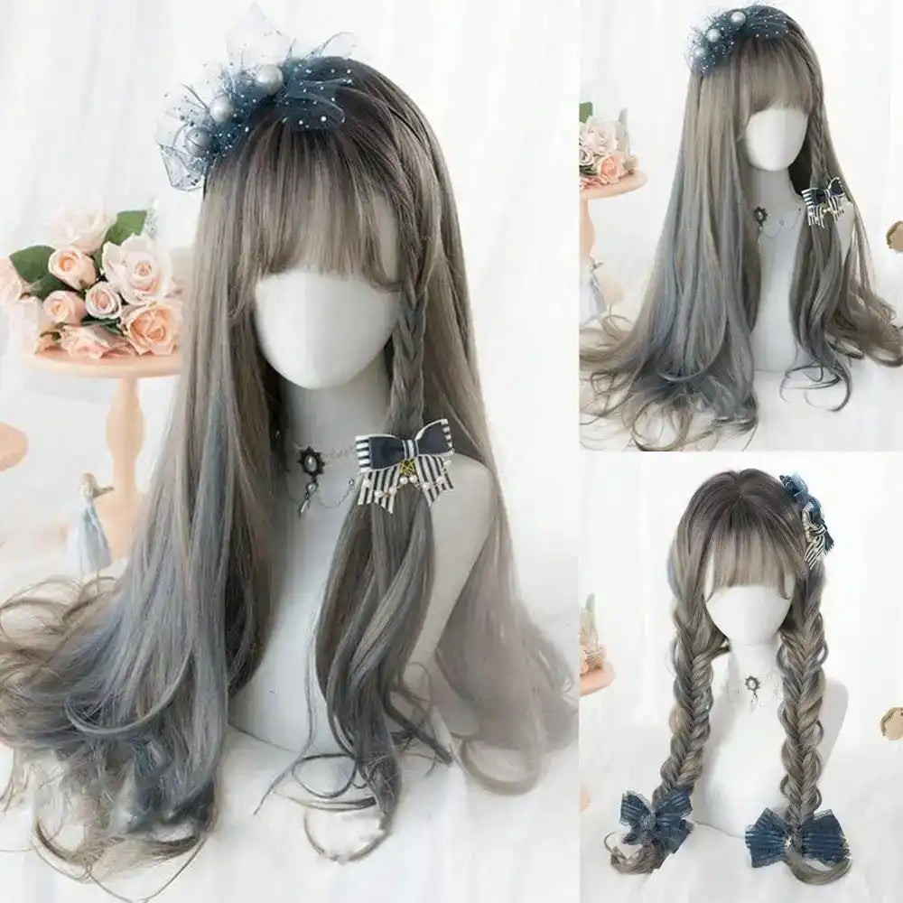 Brown Mix Fantasy Aura Wig for Natural-Look DDLG Cosplay Hair