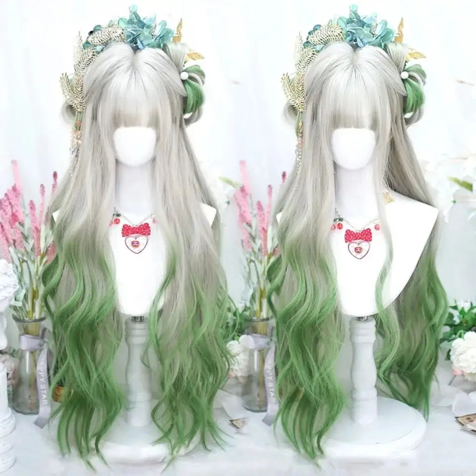 Pixie Green Fantasy Aura Wig for Magical DDLG Cosplay and Everyday Glam