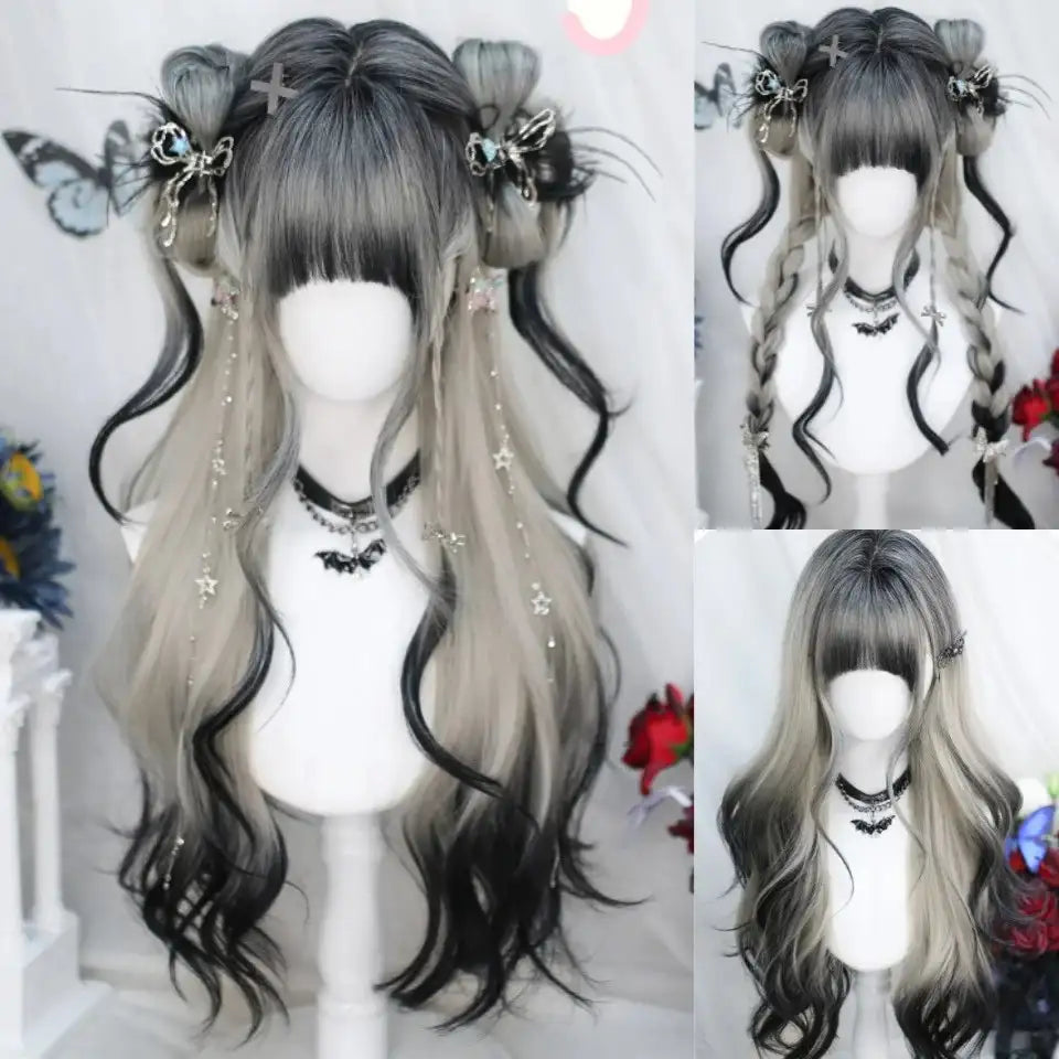 Vampy Black Fantasy Aura Wig for Gothic DDLG and Star-Quality Glam