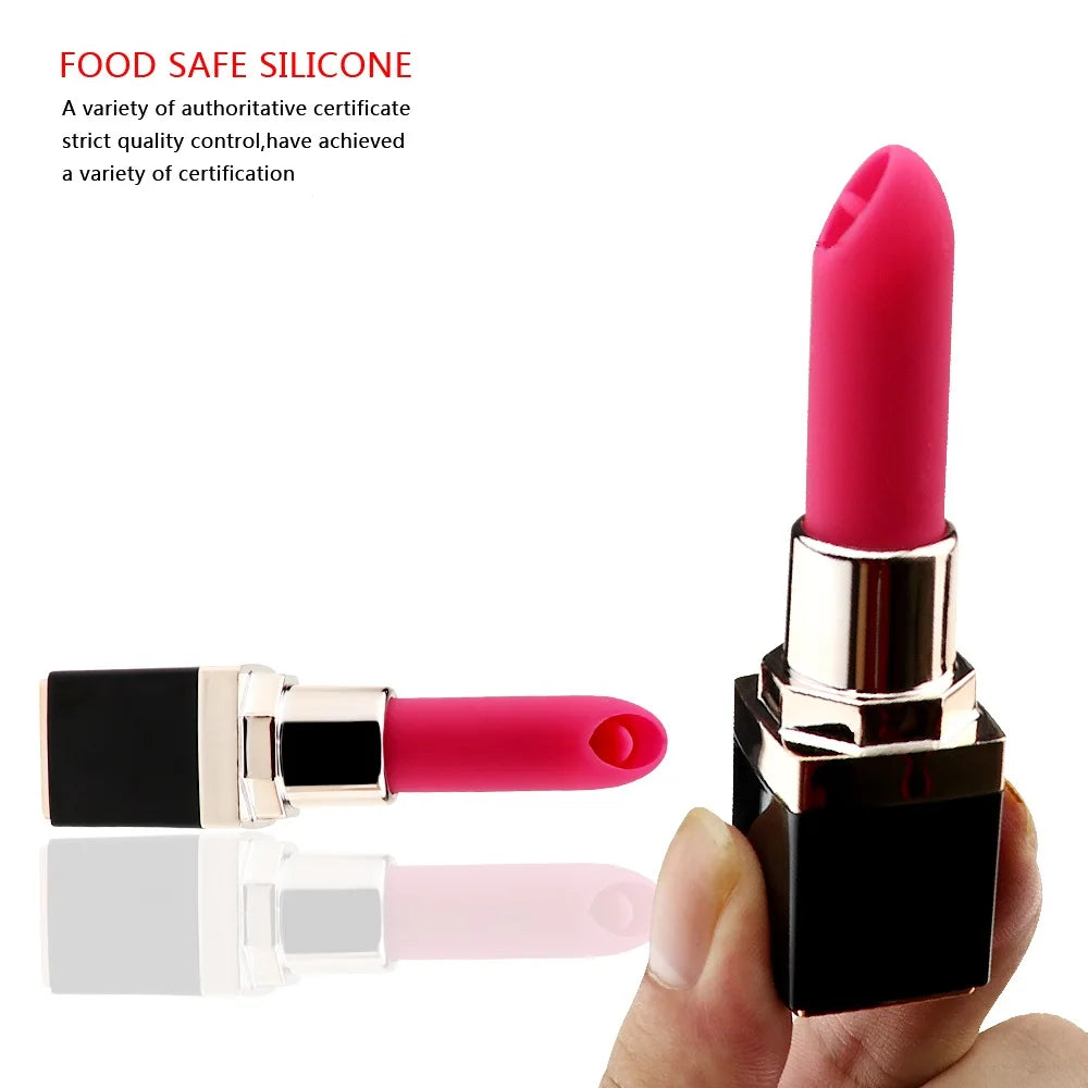 Flirty babygirl lipstick toy, secret fun, quiet, 3 modes, compact design