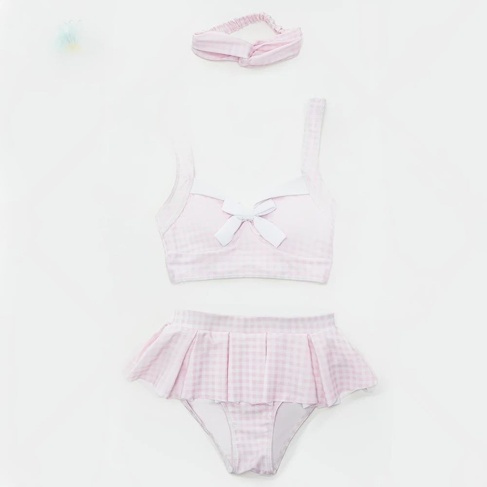 Girly retro plaid skirt set with panties for kawaii ddlg abdl lovers